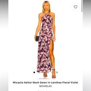 Nicholas Micaela Halter Neck Gown - Worn Once! LIKE NEW!
